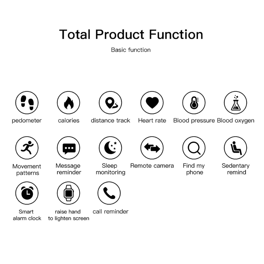 New Smart Watch Men Women Smart Bracelet LED D18 Smartwatch Waterproof Smart Touch Screen Bracelet reloj Inteligente 2022 hombre