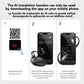 HTC NE19 Bluetooth Earphones AI OWS Sports Wireless Headphones with Mic Powerful Bass AI Translator Earbuds Waterproof Long Life