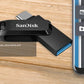 For iPhone 15 Plus/Pro/Max Ultra Dual Drive Go OTG Flash Drive USB3.2 Type-C Pendrive 64G 128G 256G 512G for Smartphone Laptop