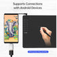 VINSA T1161 Graphics Drawing Tablet Ultra-thin Art Creation Sketch with Battery-free Stylus 8 Pen Nibs 8192 Levels Pressure