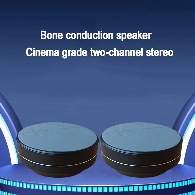 Extra Large TWS Bone Conduction Bluetooth Speaker TWS Wireless Support TF Card Play Music Subwoofer Vibration Stereo Audio