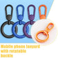 Metal Phone Lanyard Gasket Patch Rotatable Metal Buckle Hanging   Steel Clip Card Cord Tab Mobile Phone Accessories