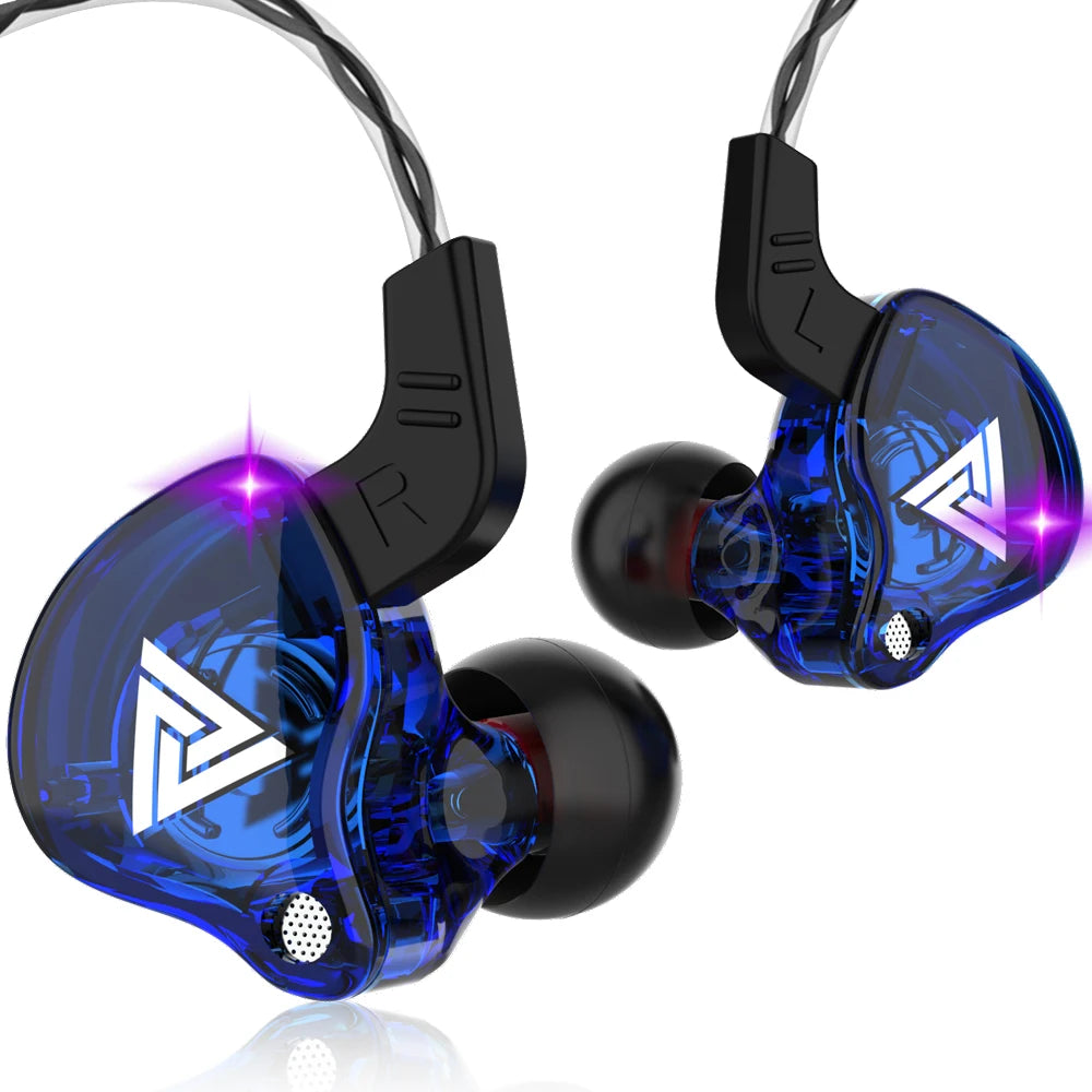 Genuine QKZ AK6 Gaming Headset Gamer Headphones 3.5mm Cable Ear Phones Noise Reduction Hands Free Wired Earphones For Sports