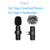 Lavalier Microphone 2.4G Wireless Portable Audio Video Recording Mini Mic for iPhone Android Live Broadcast Gaming Phone