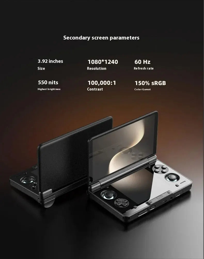 AYN Thor Android Handheld Dual Screen Clamshell 6'' AMOLED Screen 1080p Gaming Entertainment Device