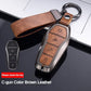 Key Case Cover for BYD Song Plus Atto 3 Han EV Tang DM Qin Seal Dolphin Leather Metal Remote Fob Holder Keychain Car Accessories