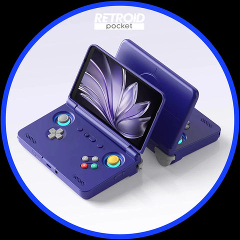 Retroid Pocket Flip2 Game Console 1080p Folding Game Console AMOLED 500Nits 5.5" Screen 5000mAh Handheld Game Machine Custom