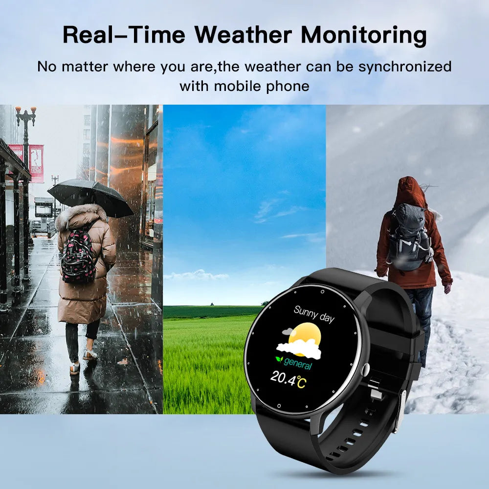 ZL02 Men Smart Watch Full Touch Screen Fitness Tracker IP68 Waterproof Sport Smartwatch BT Call Wrist Watches for Men Women 2026