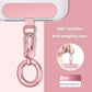 Metal Phone Lanyard Gasket Patch Rotatable Metal Buckle Hanging   Steel Clip Card Cord Tab Mobile Phone Accessories