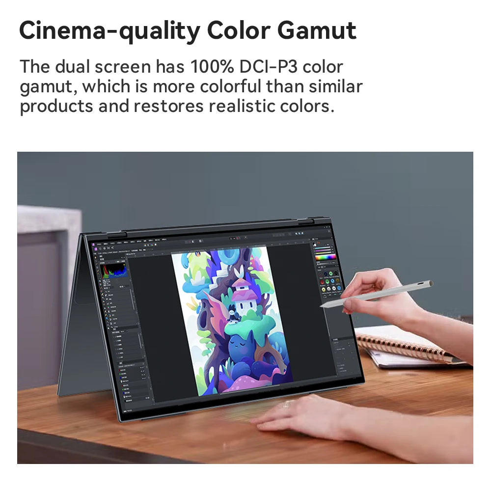 EHOMEWEI Dual Screen Portable Monitor X Series Drive-free Phone-touch FHD 2K 15.6“  16“ For Laptop Windows Macbook
