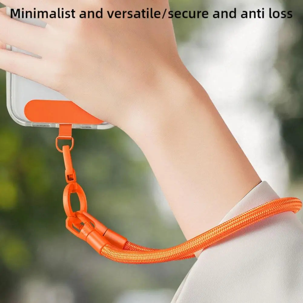 Metal Phone Lanyard Gasket Patch Rotatable Metal Buckle Hanging   Steel Clip Card Cord Tab Mobile Phone Accessories