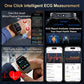 2025 New Smart Watches For man Health ECG+HRV Blood Oxygen Uric Acid Fitness Sport Tracker Watch body fat Sleep Call Smartwatch