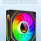 UPSIREN UF-1 PRISM 4 PRO Computer Chassis Fan 12cm ARGB 4 Pin PWM Quiet Cooling Fan 12V Large Air Volume 45.2CFM/600-1500RPM