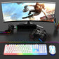 GTX350 Gaming Keyboard Mouse Combos Computer Laptop Backlight Gamer Kit LED Wired Usb Keyboard GTX350 Set-Black