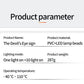 USB Dynamic Devil Eyes Light Car Windshield Dynamic LED Matrix Panel Screen Light for Car Truck Window Decor Lighting 11 Modes