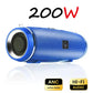 VIVO 200W Portable Bluetooth Speaker IPX7 Outdoor Waterproof HIFI Pillar Speaker Subwoofer Stereo Speaker FM Radio TF Boom Box