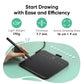 XPPen Deco 640 Graphics Tablet 16K Pressure Levels 16x9cm Drawing Area with 8 Keys 60 Tilt for OSU Game Android Windows Mac