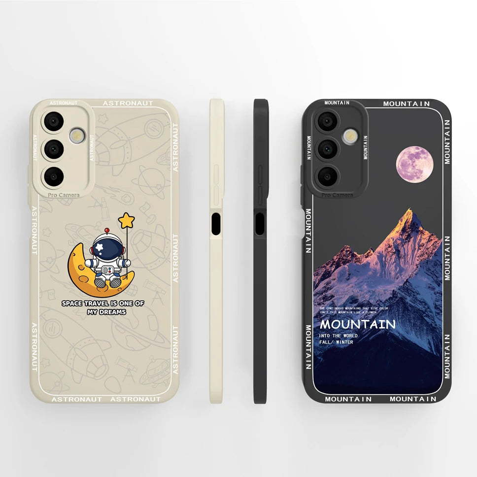Phone Cases For Samsung Galaxy A15 Lovely Cats Camera Protection Soft Silicone Cover For SamsungGalaxy A 15 Fundas Bumper Coque