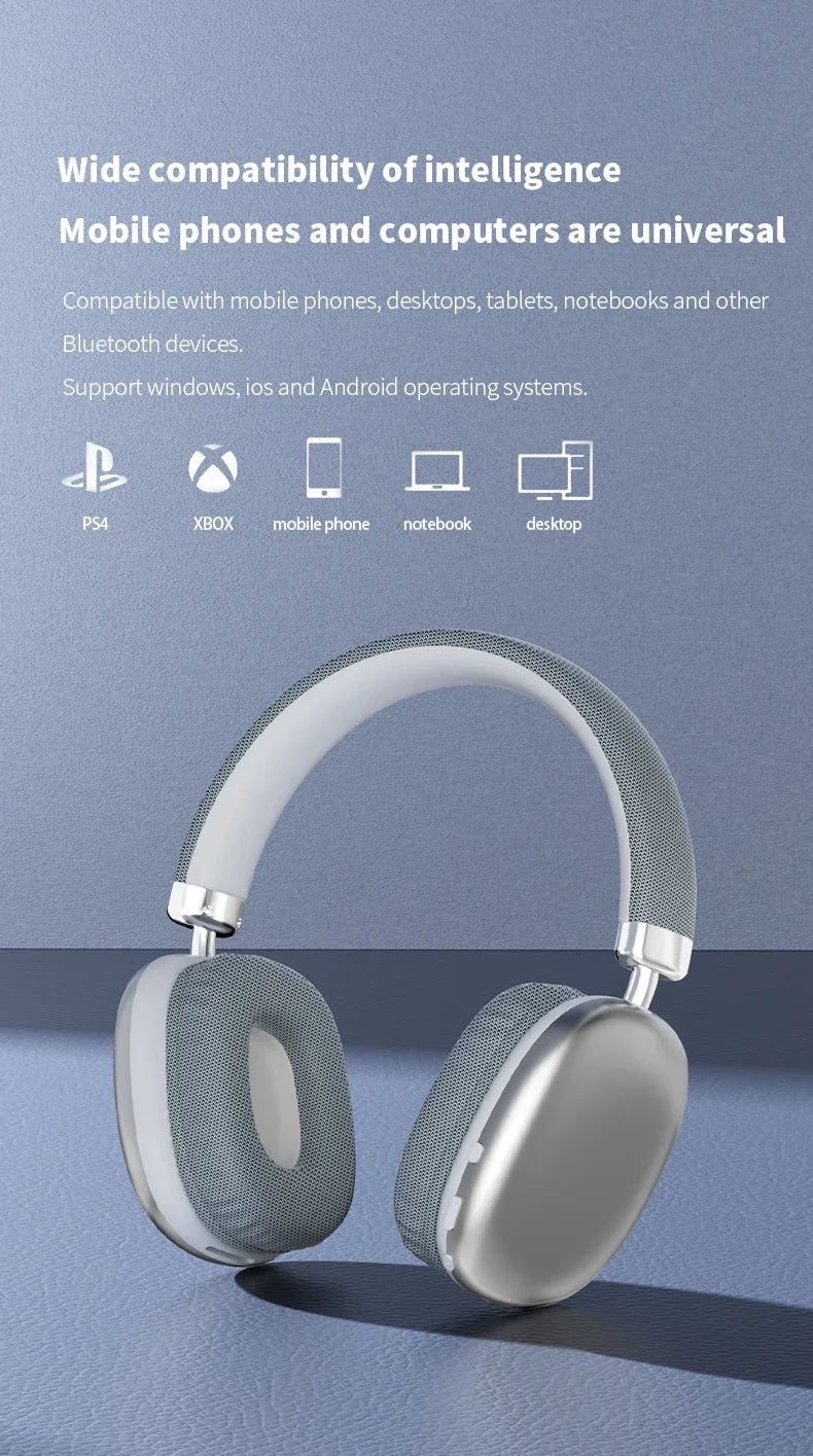 2025 NEW Air Max Bluetooth Earphone Over ear Wireless Headset stereo surround gaming Headphone For Apple Iphone Xiaomi Phone