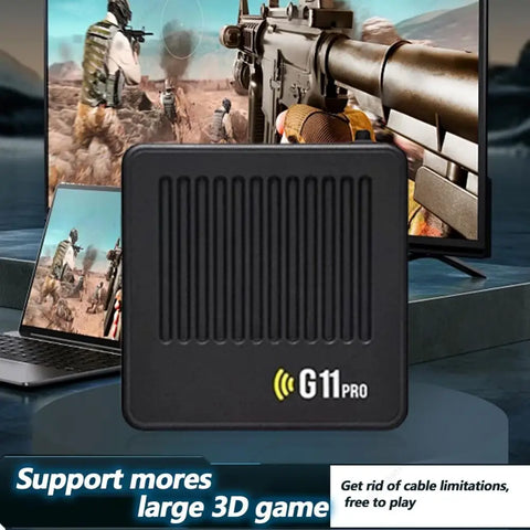 G11 Pro Retro Game Box Ultra Low Latency HD Video Game Console 4K HDMI-Compatible Output with 2.4G Wireless Dual Gamepad