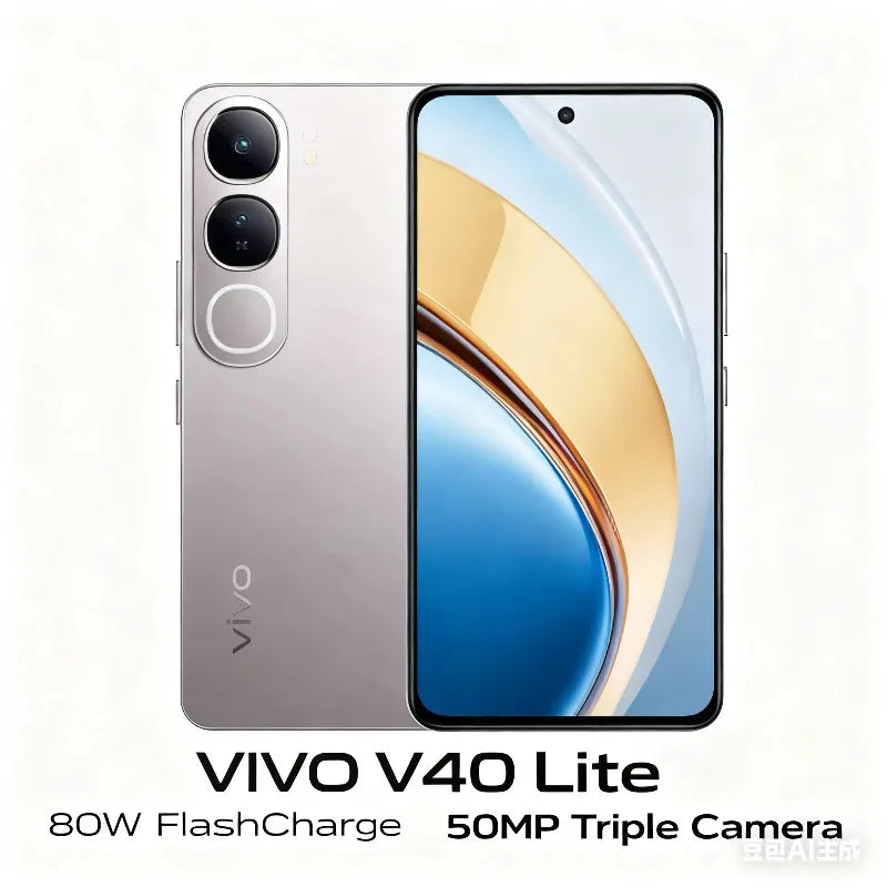 VIVO V40 Lite Smartphone 6.78'' HD+ Display 50MP Dual Camera 5000mAh Big Battery 44W Fast Charging Android 14 Mobile Phone