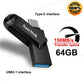 For iPhone 15 Plus/Pro/Max Ultra Dual Drive Go OTG Flash Drive USB3.2 Type-C Pendrive 64G 128G 256G 512G for Smartphone Laptop