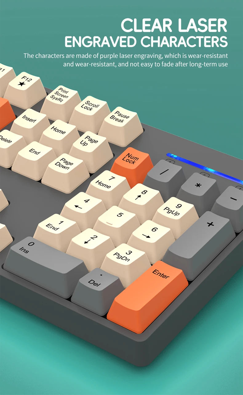 Shipadoo Wireless Keyboard and Mouse Combo Set Gaming Wireless Laptop Desktop Computer Office Accessories Free Wireless Mouse