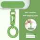 Metal Phone Lanyard Gasket Patch Rotatable Metal Buckle Hanging   Steel Clip Card Cord Tab Mobile Phone Accessories