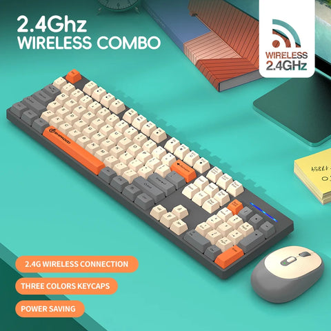Shipadoo Wireless Keyboard and Mouse Combo Set Gaming Wireless Laptop Desktop Computer Office Accessories Free Wireless Mouse