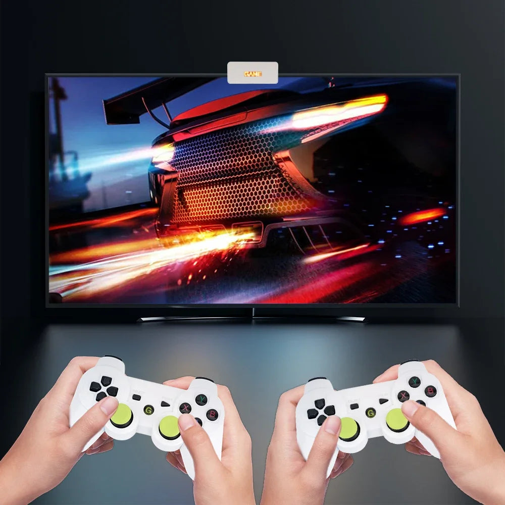 Y7 Video Game Console Linux System 64G/128G/256G Built 12000 Games Rechargeable Wireless Handle Video TV Game Stick Plug & Play