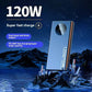 Lenovo 120W 500000mAh High Capacity Power Bank Fast Charging Powerbank Digital Display Portable Battery Charger For iPhone VIVO