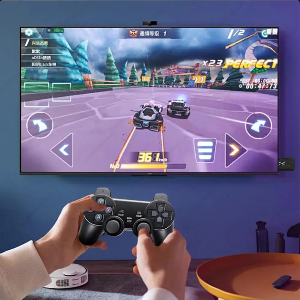 G11 Pro Retro Game Box Ultra Low Latency HD Video Game Console 4K HDMI-Compatible Output with 2.4G Wireless Dual Gamepad