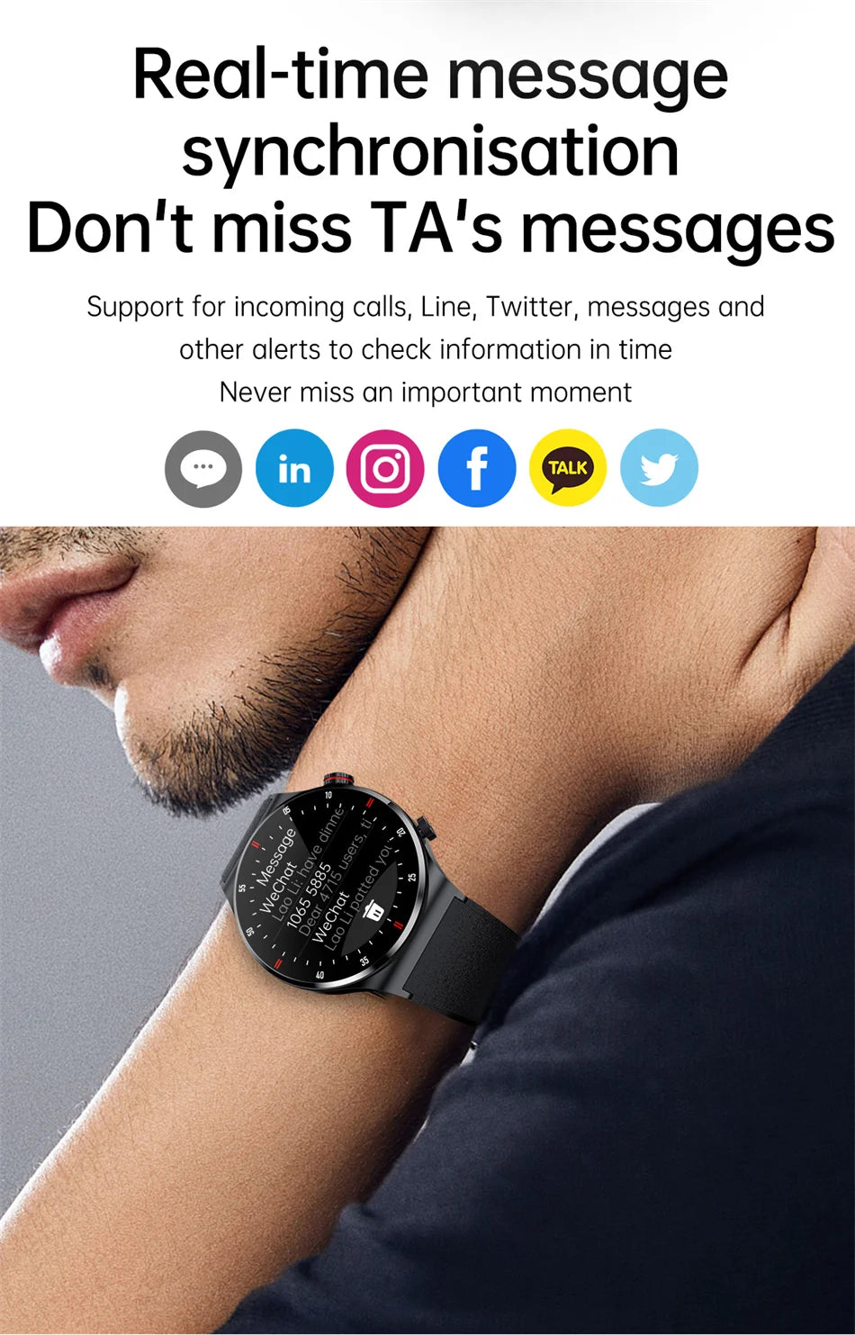 GPS ECG+PPG Bluetooth Call Smart Watch Men 2025 Sports Bracelet NFC Waterproof Custom Watch Face Men SmartWatch For IOS Android