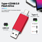 High speed TYPE C 2in1 USB flash drive 128GB 64GB 32GB metal Pen drive smart phone Car TV USB stick 4GB 8GB 16GB Creative gift