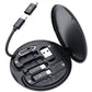 Portable Multi-functional Data Cable Storage Box, 60W Fast Charging Mobile Phone Holder, Charging Cable Set, Multi Head Adapter