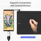 VINSA T1161 Graphics Drawing Tablet Ultra-thin Art Creation Sketch with Battery-free Stylus 8 Pen Nibs 8192 Levels Pressure