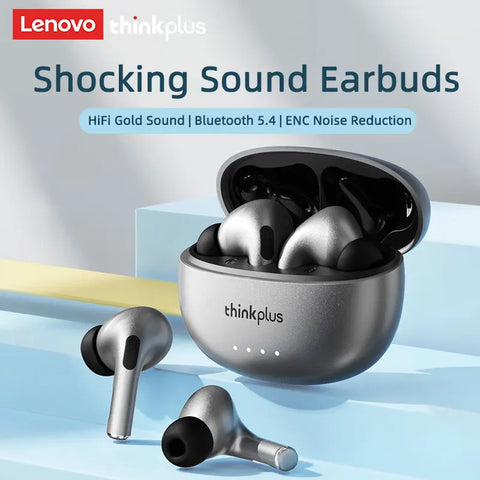 Lenovo LP5 PRO Wireless Bluetooth 5.4 Earphones TWS HiFi Sound Gaming Earbuds Sport headset Long Standby Touch Contol with Mic