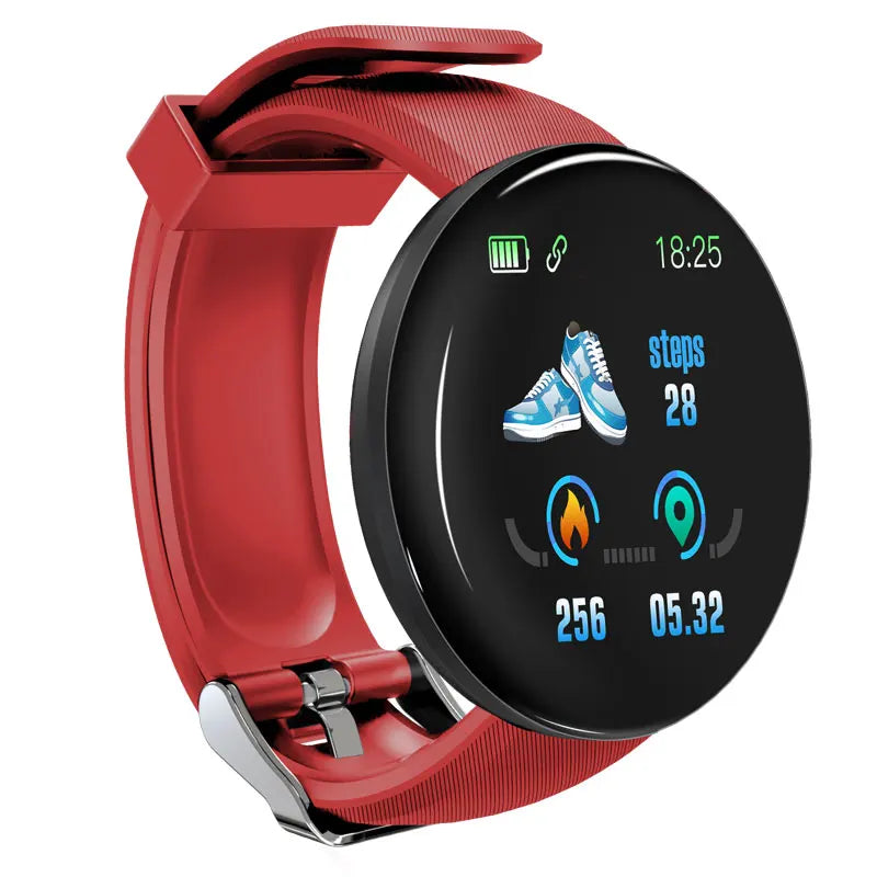 New Smart Watch Men Women Smart Bracelet LED D18 Smartwatch Waterproof Smart Touch Screen Bracelet reloj Inteligente 2022 hombre
