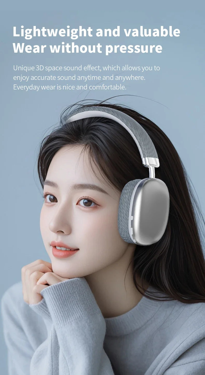 2025 NEW Air Max Bluetooth Earphone Over ear Wireless Headset stereo surround gaming Headphone For Apple Iphone Xiaomi Phone