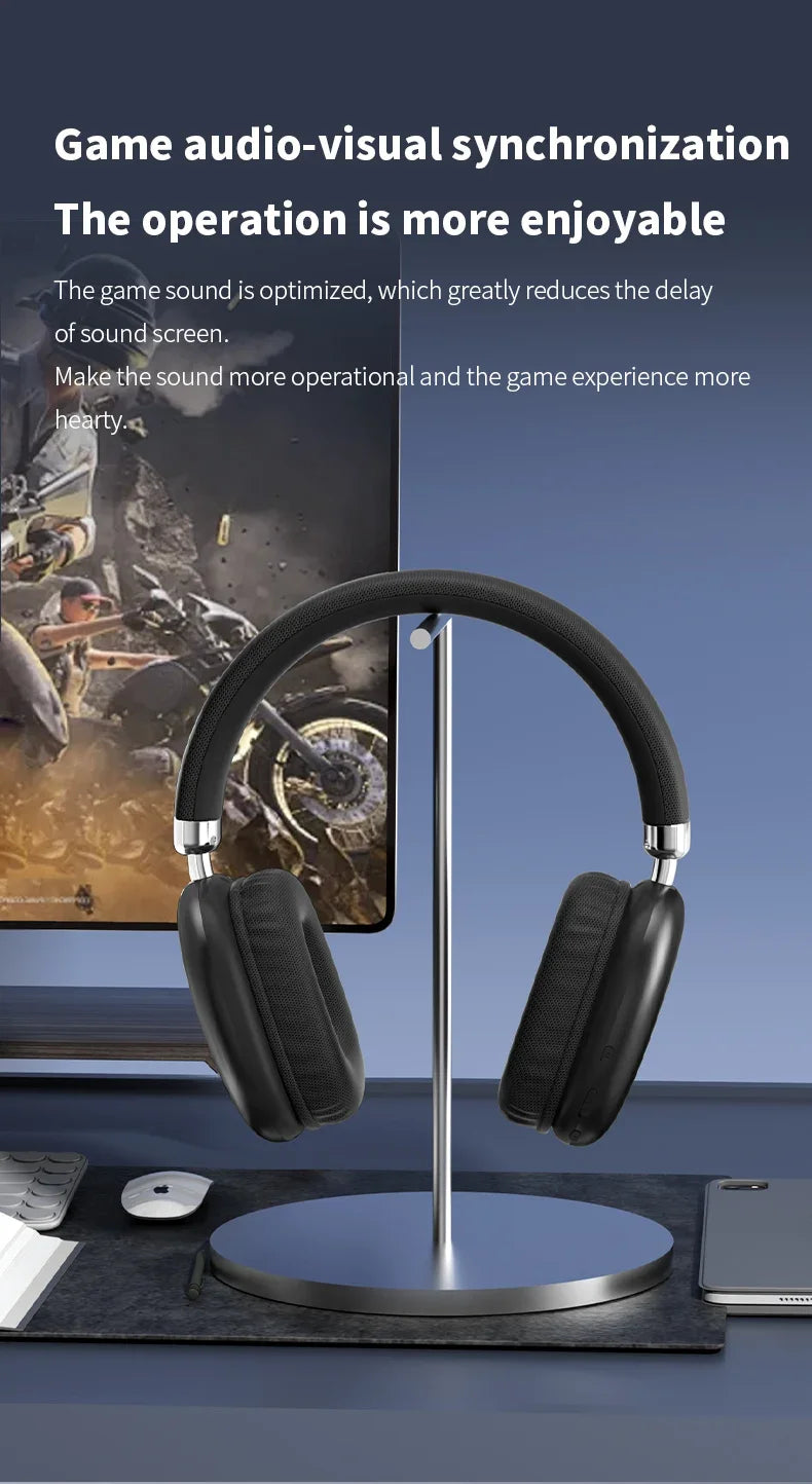 2025 NEW Air Max Bluetooth Earphone Over ear Wireless Headset stereo surround gaming Headphone For Apple Iphone Xiaomi Phone