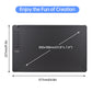 VINSA T1161 Graphics Drawing Tablet Ultra-thin Art Creation Sketch with Battery-free Stylus 8 Pen Nibs 8192 Levels Pressure