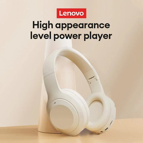 Lenovo Original Bluetooth Earphones Over-ear Foldable Computer Wireless Headphones Noise Cancellation HIFI Stereo Gaming Headset