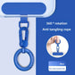 Metal Phone Lanyard Gasket Patch Rotatable Metal Buckle Hanging   Steel Clip Card Cord Tab Mobile Phone Accessories