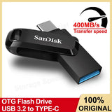 For iPhone 15 Plus/Pro/Max Ultra Dual Drive Go OTG Flash Drive USB3.2 Type-C Pendrive 64G 128G 256G 512G for Smartphone Laptop