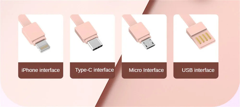 Mirror Screen Mini Fast Charge Large Capacity 20000 MAh Fast Charging Power Bank Sharing With Cable Mobile Power Supply