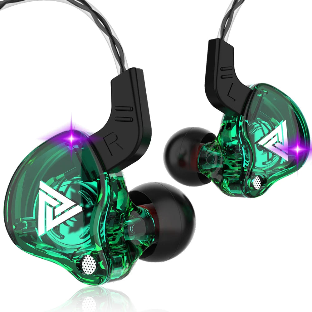 Genuine QKZ AK6 Gaming Headset Gamer Headphones 3.5mm Cable Ear Phones Noise Reduction Hands Free Wired Earphones For Sports