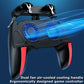 H10 4 Fingers Mobile Phone Game Handle with Radiator Aim Shooting Gamepad Joystick Controller for IOS Android Gaming Accessories