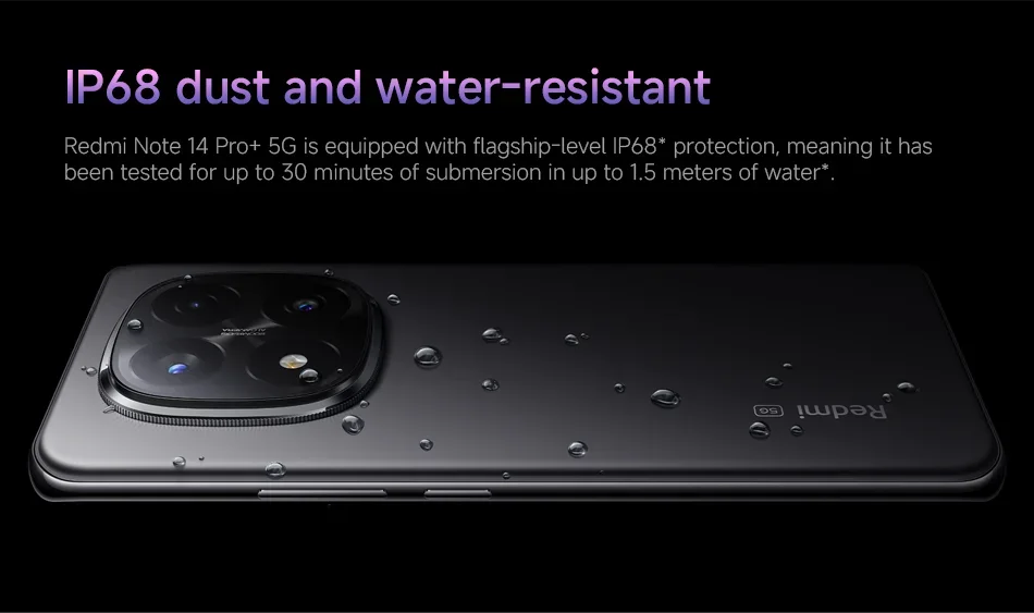 Xiaomi Redmi Note 14 Pro+ 5G 6.7" AMOLED 200MP Camera 120Hz Snapdragon 7s Gen 3 Global Version