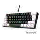 Keyboard and mouse sets 60% RGB gaming with keyboards mouse combo pc kit gamer backlit mini 61 keys computer wired set key board