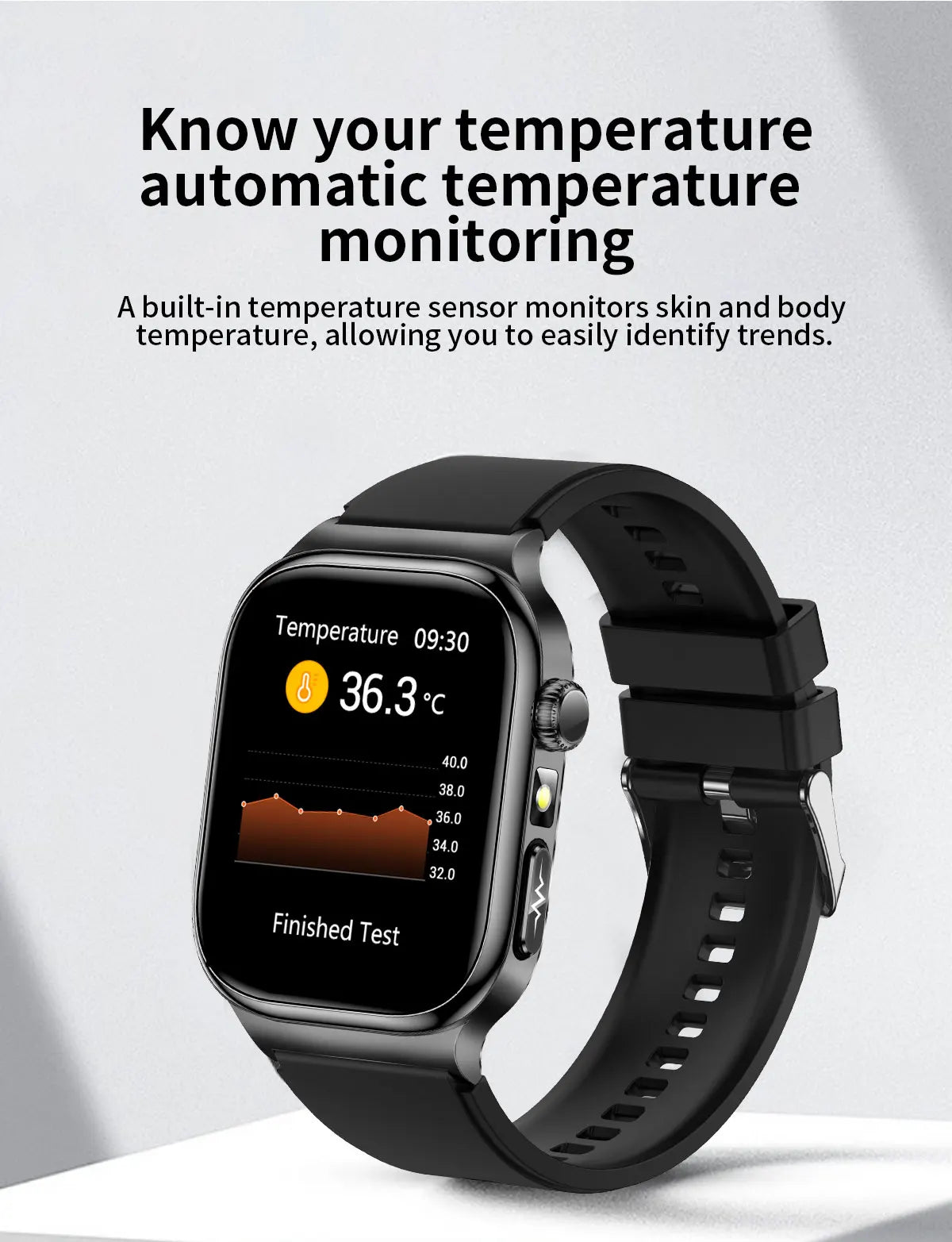 Upgraded Micro Physical Examination Smart Watches For Man Uric Acid Body Fat Five Organ Health Watches Bluetooth Call SmartWatch